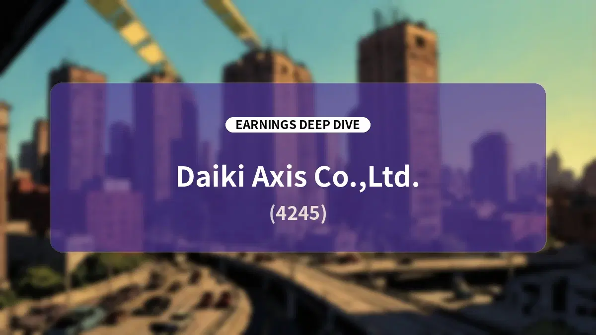 Daiki Axis H1 FY2026 Earnings Analysis: Strong Growth Across All Core Segments Drives Operating Profit to Double, Reaching Over 75% of Full-Year Guidance